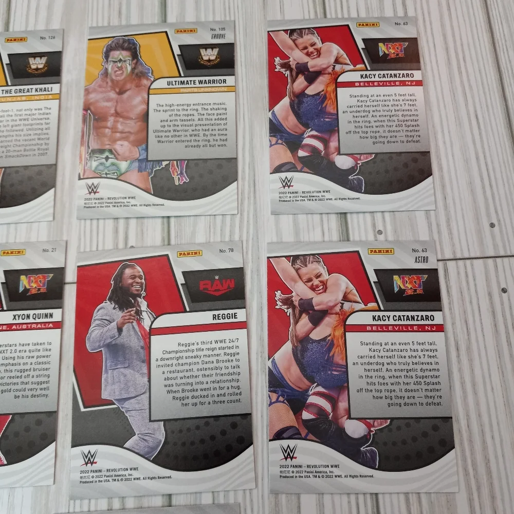 Panini 2022 Revolution Debut Edition Wrestling Trading Cards